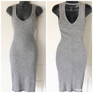 XS Ribbed Midi Dress